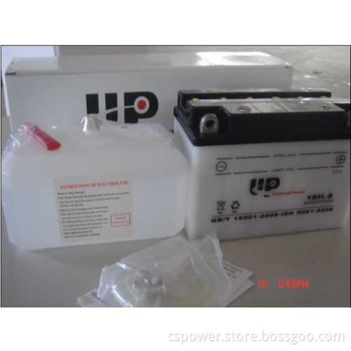 Dry Charged Vented Motorcycle Battery Yb10L-B